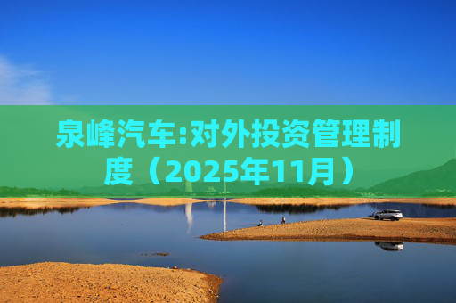 泉峰汽车:对外投资管理制度（2025年11月）