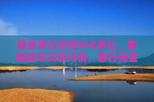 基金单日买债850多亿，助推债市火热行情，银行资金止盈撤离