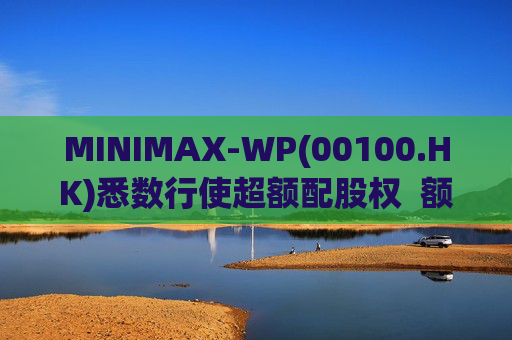 MINIMAX-WP(00100.HK)悉数行使超额配股权  额外筹资6.97亿港元