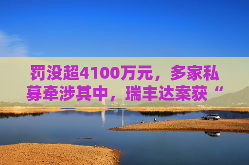 罚没超4100万元，多家私募牵涉其中，瑞丰达案获“史上最重罚单”  第1张