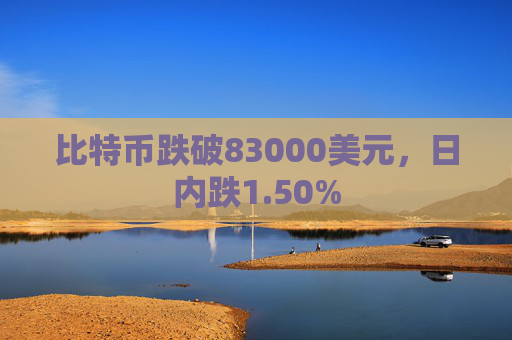 比特币跌破83000美元，日内跌1.50%