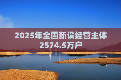 2025年全国新设经营主体2574.5万户