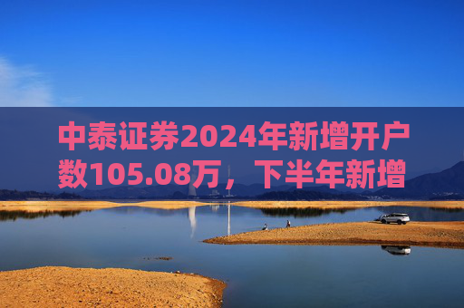 中泰证券2024年新增开户数105.08万，下半年新增开户43.1万环比降幅超30%  第1张