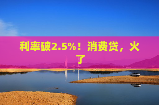 利率破2.5%!消费贷,火了