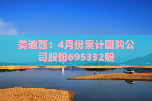 美迪西：4月份累计回购公司股份695332股  第1张