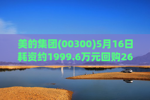 美的集团(00300)5月16日耗资约1999.6万元回购26.21万股A股