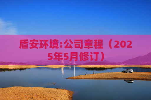 盾安环境:公司章程（2025年5月修订）  第1张