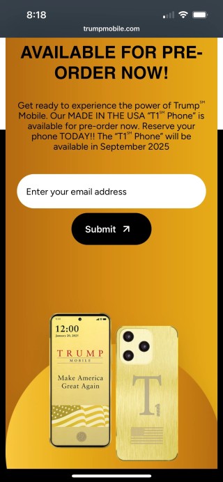 特朗普家族高调进军美国通信市场！“总统手机”499美元，月费47.45美元