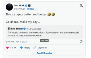 要玩就玩大的？马斯克回击特朗普：SpaceX“龙”飞船将立即退役！