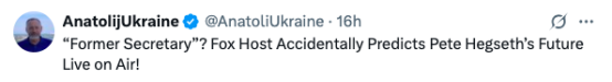 “前防长——现国务卿”？被连叫错两次职务，美防长赫格塞思经历尴尬一幕  第5张